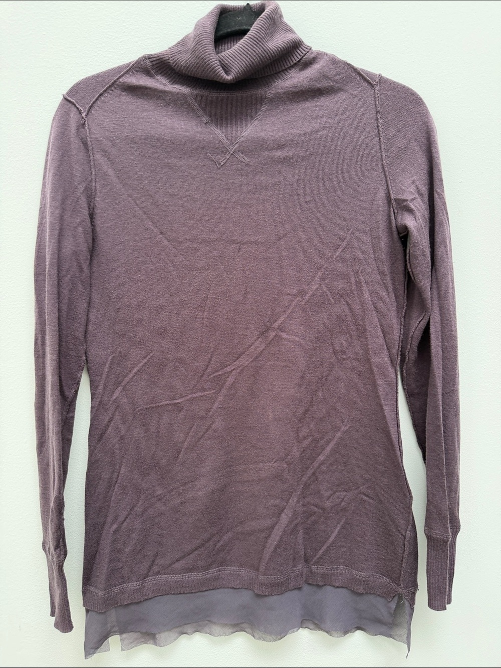 Simply Vera Vera Wang Mauve Turtleneck Sweater Tunic